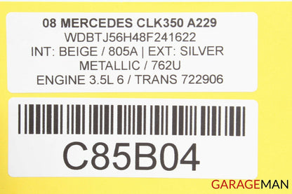 03-09 Mercedes W209 CLK350 CLK550 CLK55 Shark Fin Radio Antenna Silver OEM