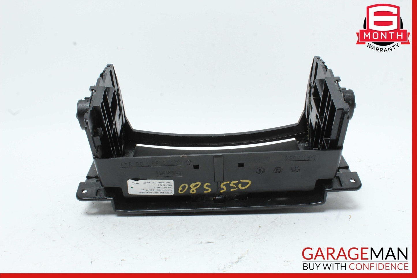 07-09 Mercedes W221 S550 S450 Center Console Dashboard CD Player Cover Black OEM