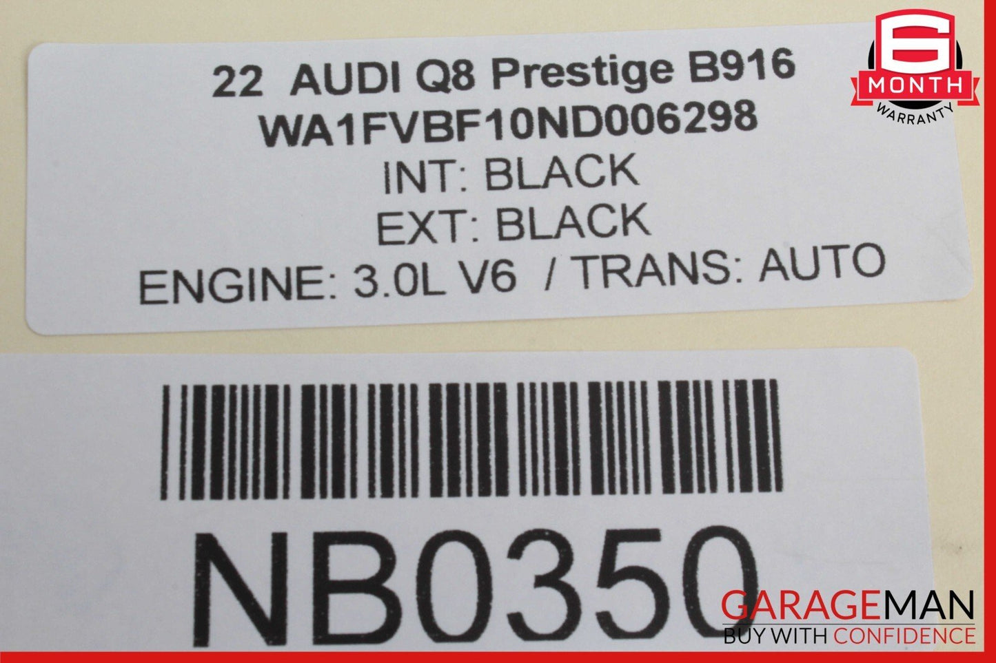 16-24 Audi Q8 Q7 Rear Left Door Panel Trim 4M8867449D