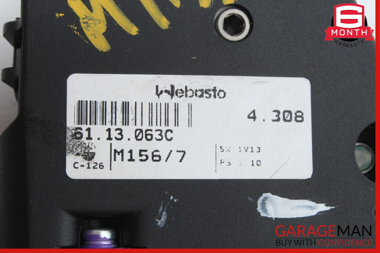 14-17 Maserati Ghibli Sunroof Panoramic Roof Window Regulator Motor Unit OEM