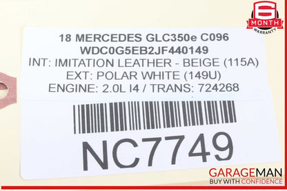 18-20 Mercedes X253 GLC350e Rear Right Passenger Side CV Axle Drive Shaft OEM