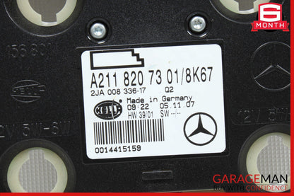 06-11 Mercedes W211 E550 E350 CLS550 Rear Overhead Dome Light Reading Map Brown