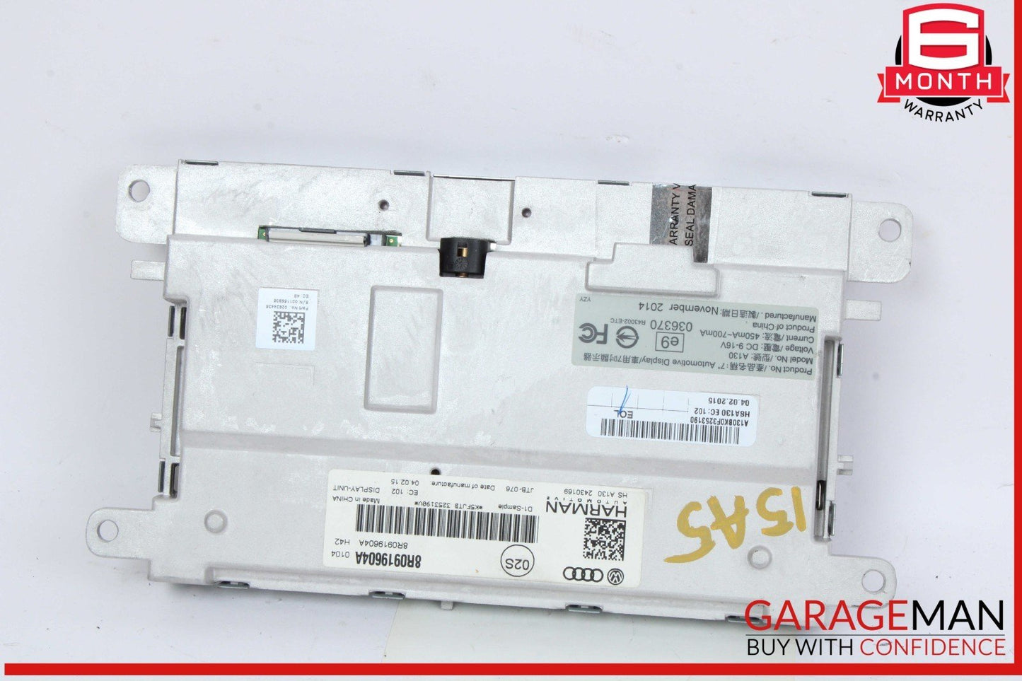 13-17 Audi A5 Q5 Front Dash Info GPS Audio Radio Media Display Screen Monitor