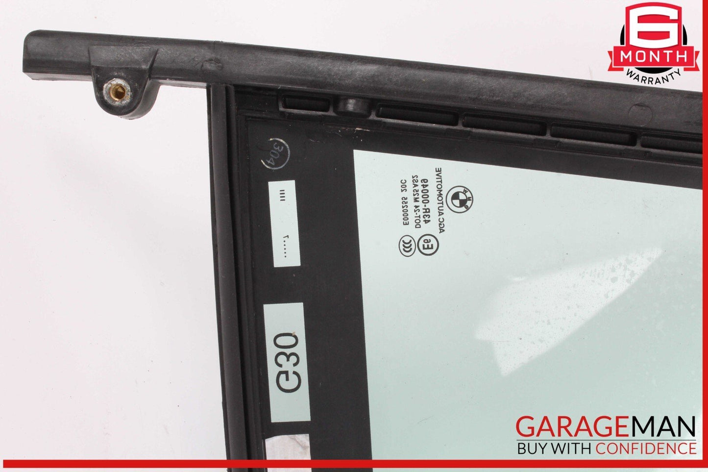 17-20 BMW 530E Rear Right Passenger Side Door Quarter Window Glass OEM