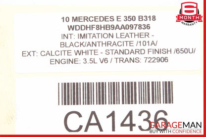 Mercedes E550 R350 CLK350 C300 Front Left Engine Timing Chain Valve Cover Plate