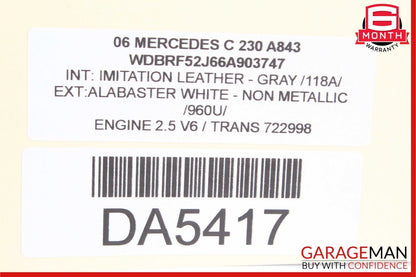01-07 Mercedes W203 C230 C280 C320 Front Right Side Door Control Module Unit
