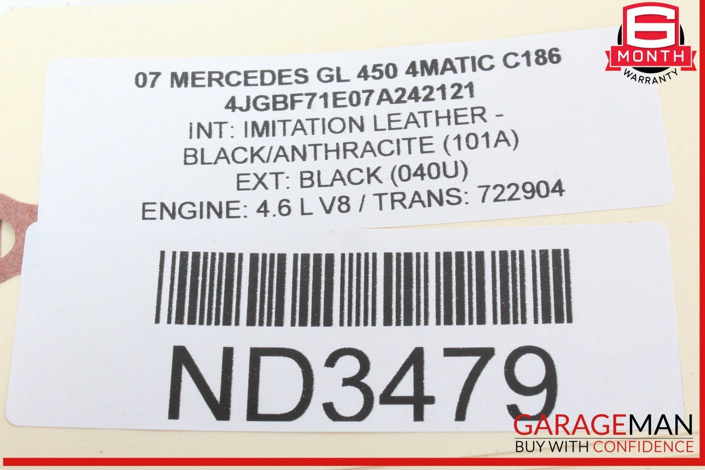 07-12 Mercedes X164 GL450 4MATIC ECU ECM Engine Control Module Unit 2731530091