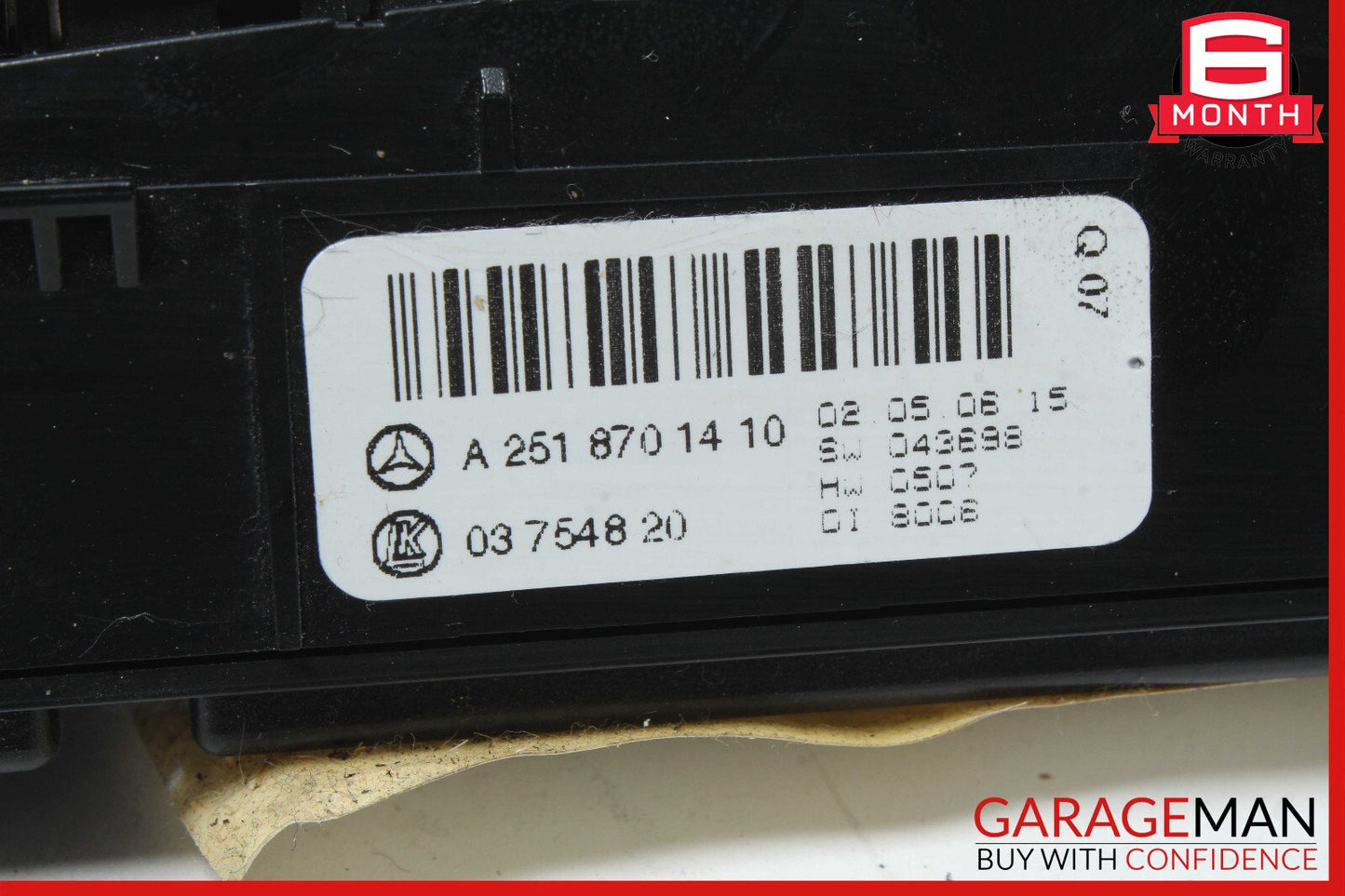 06-10 Mercedes W251 R500 R350 Center Dashboard Hazard ESP Control Switch OEM