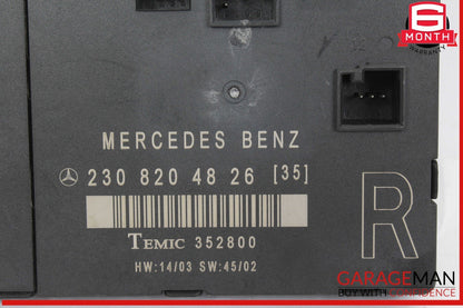 03-12 Mercedes R230 SL500 SL55 SL600 Front Right Side Door Control Module OEM