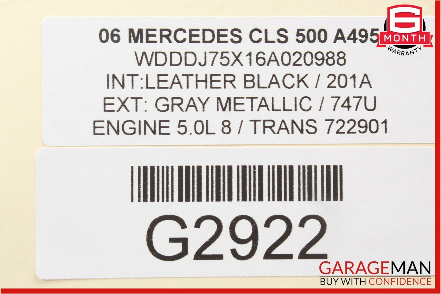 06-11 Mercedes W219 CLS500 Hazard Control Door Lock Switch Panel OEM