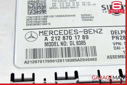 08-11 Mercedes W204 C300 Sirius Satellite Radio Receiver Module 2128701789 OEM