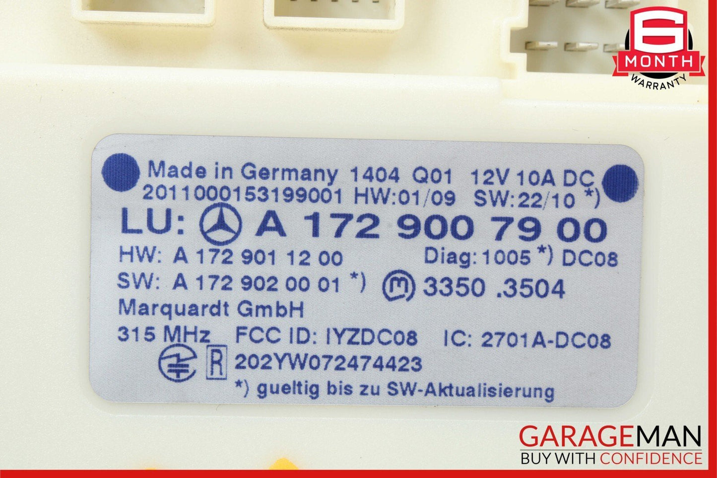 10-15 Mercedes W204 C250 CLS550 Keyless Go Entry Control Module Unit OEM