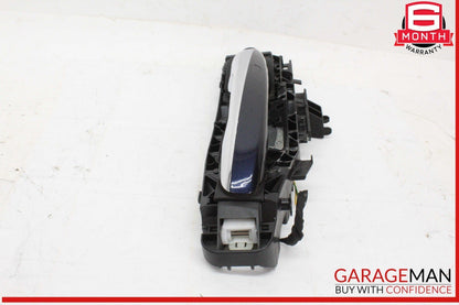 15-20 Mercedes W205 C300 Rear Left Driver Side Exterior Door Handle Blue OEM