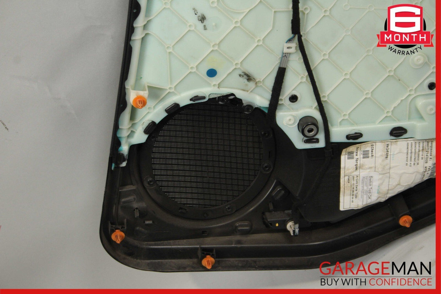 08-11 Mercedes W204 C300 Rear Left Driver Side Interior Door Panel Black OEM