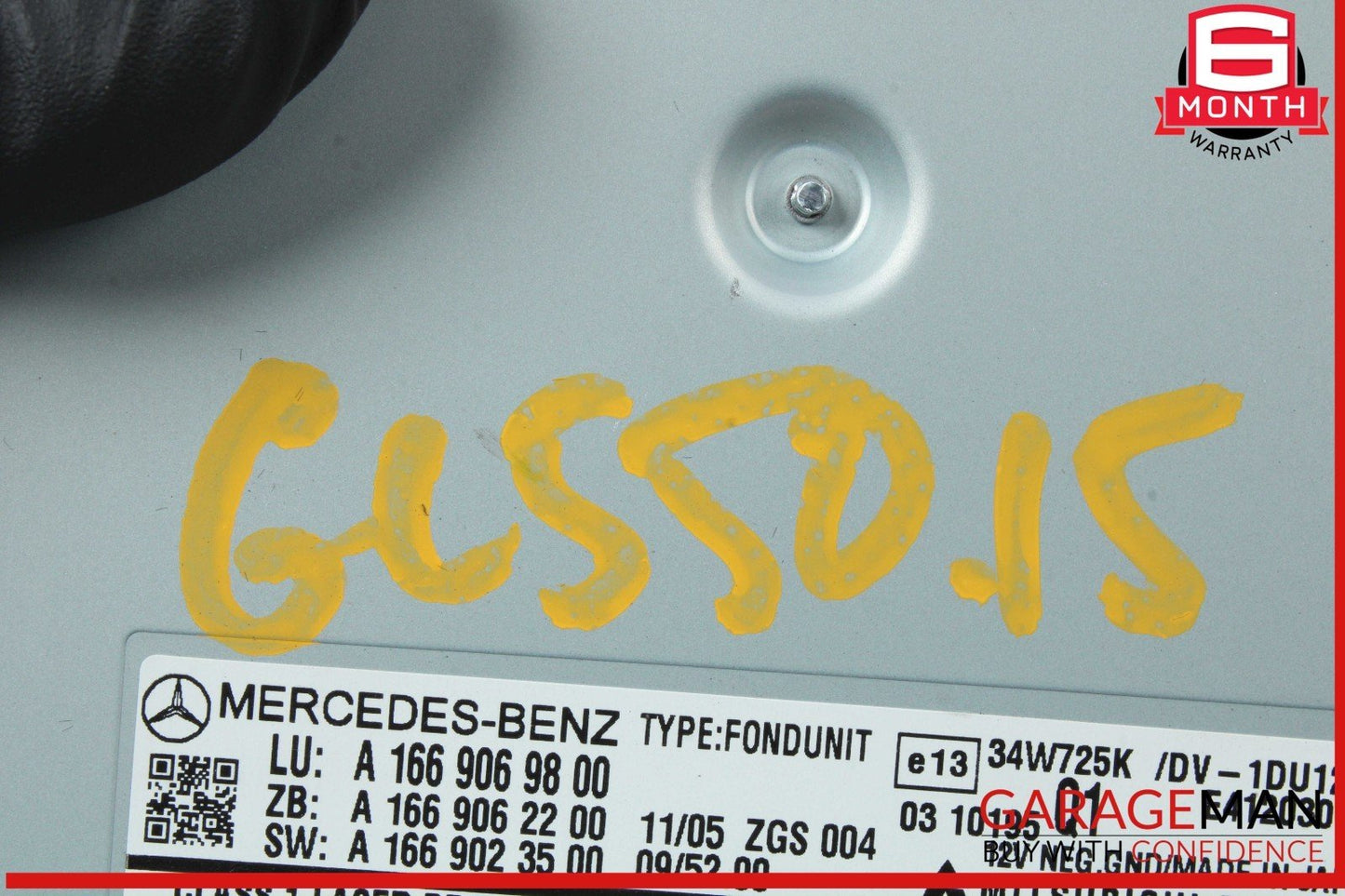 12-16 Mercedes X166 GL550 GL450 ML350 ML550 DVD Video Player 1669069800 OEM