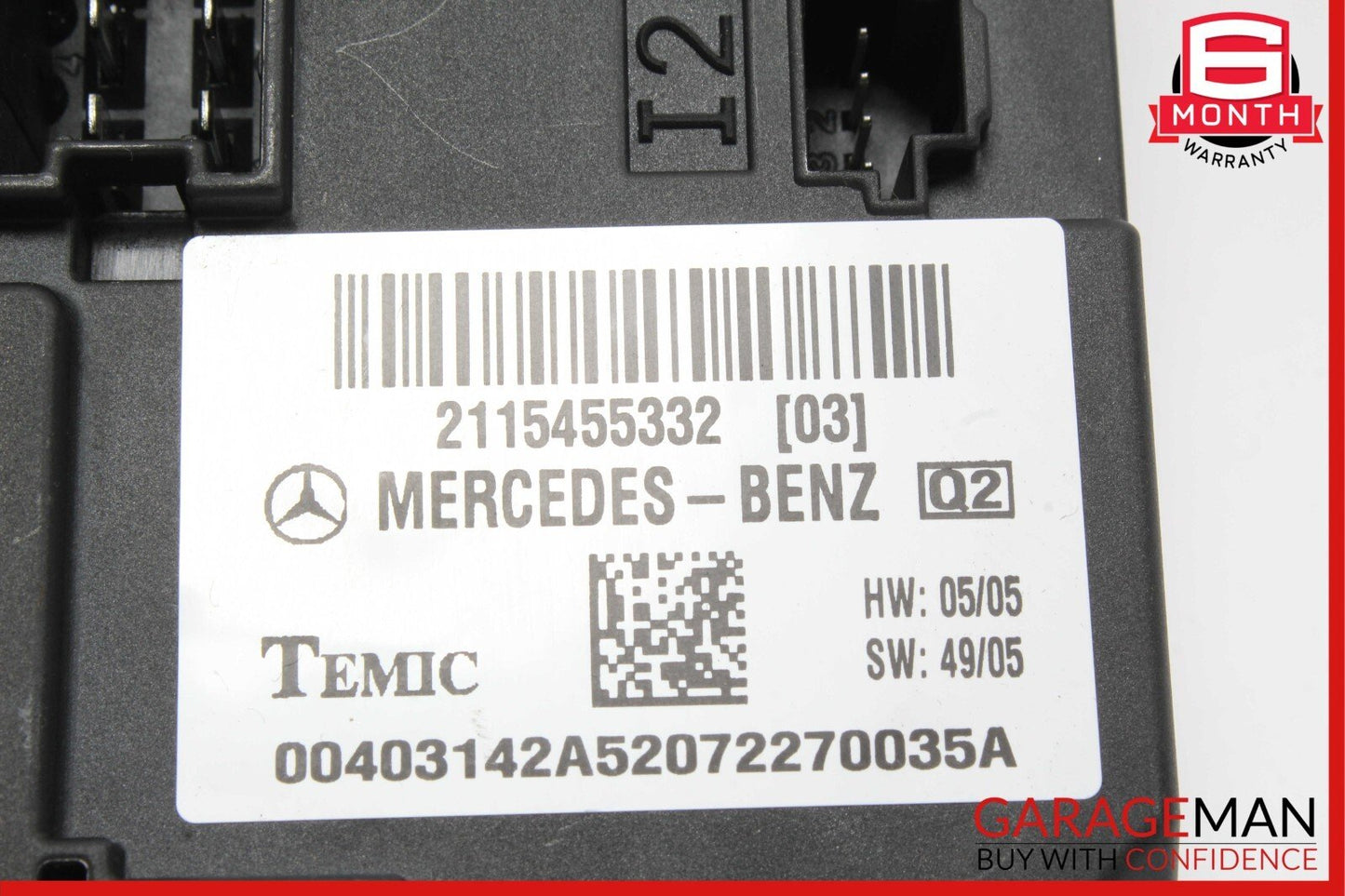 03-11 Mercedes W219 CLS550 E350 E550 BCM Body Controller Module Unit