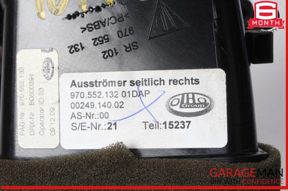 Porsche Panamera 970 Front Right Dashboard AC A/C Outer Air Vent OEM