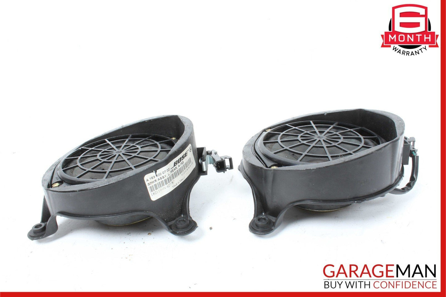 00-05 Mercedes W163 ML320 Rear Right & Left Side Door Audio Speakers Set OEM