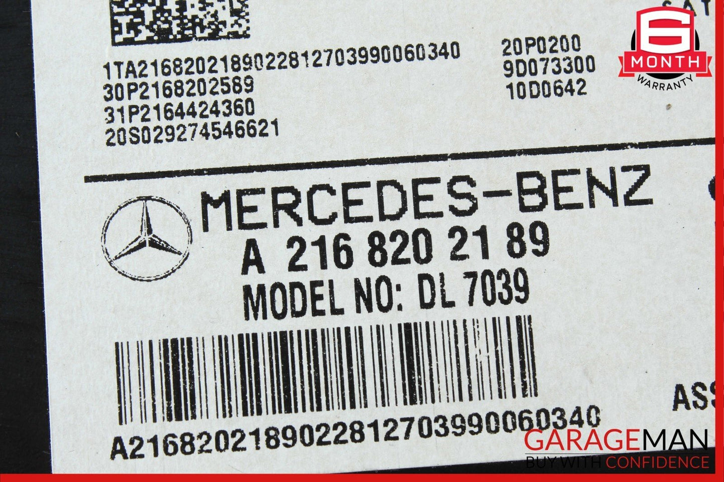 07-14 Mercedes W204 C300 C350 Sirius Satellite Radio Receiver Module Unit OEM