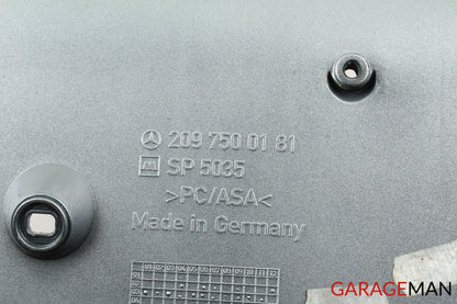 03-09 Mercedes W209 CLK320 CLK500 Rear Trunk Lid License Plate Holder Panel OEM