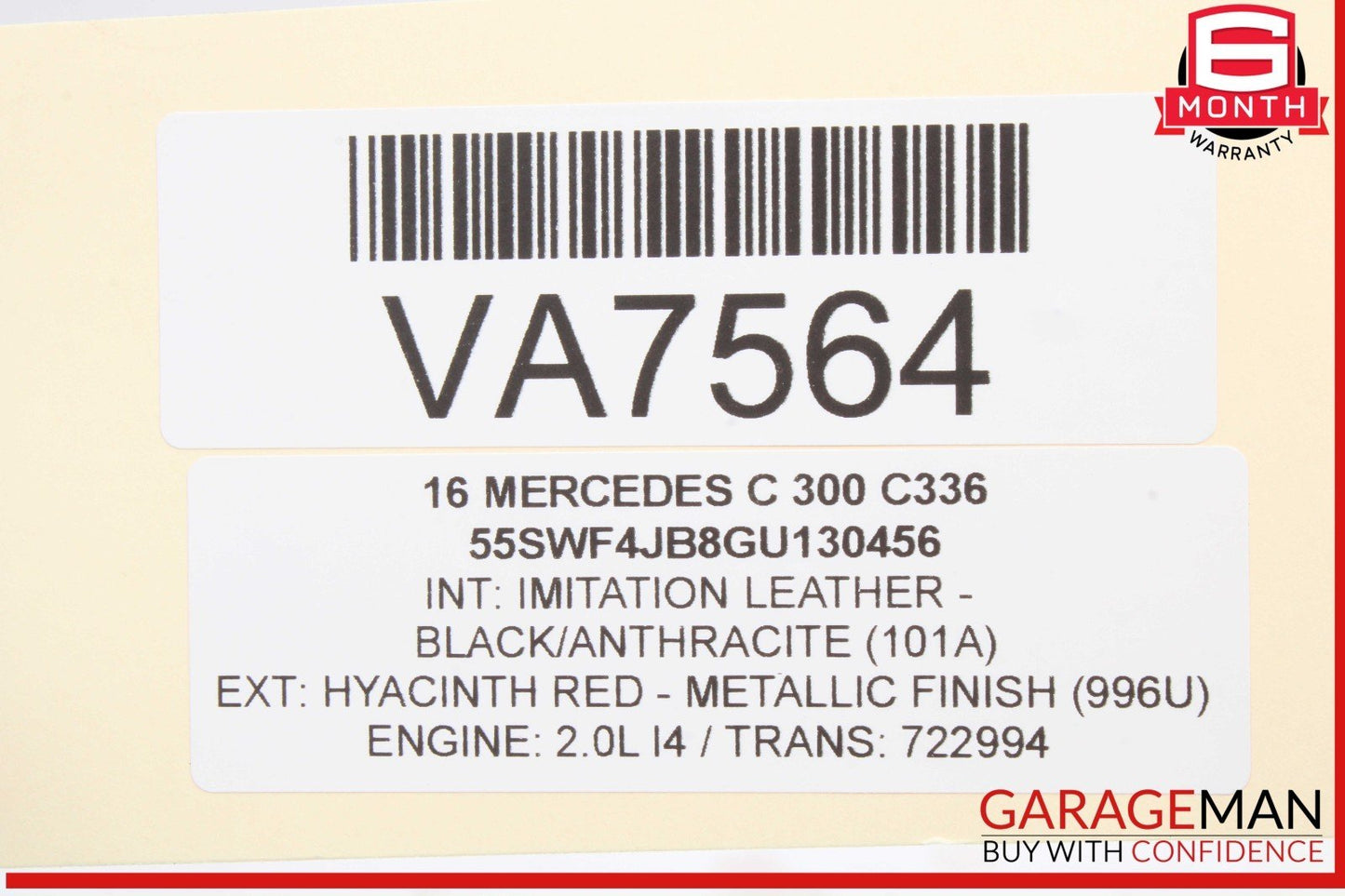 15-21 Mercedes W205 C300 C43 AMG Front Right Upper Radiator Mount Bracket OEM