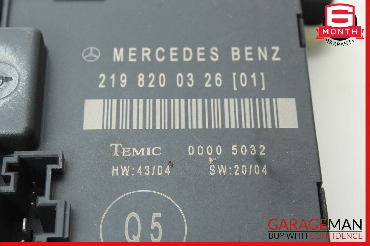 06-11 Mercedes W219 CLS500 CLS63 AMG Rear Right Passenger Door Control Module