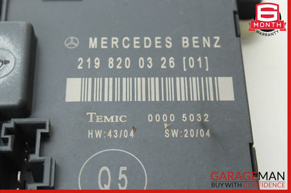 06-11 Mercedes W219 CLS500 CLS63 AMG Rear Right Passenger Door Control Module