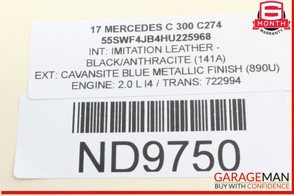 15-20 Mercedes W205 C300 C400 GLC43 AMG Electronic Parking Button Switch OEM