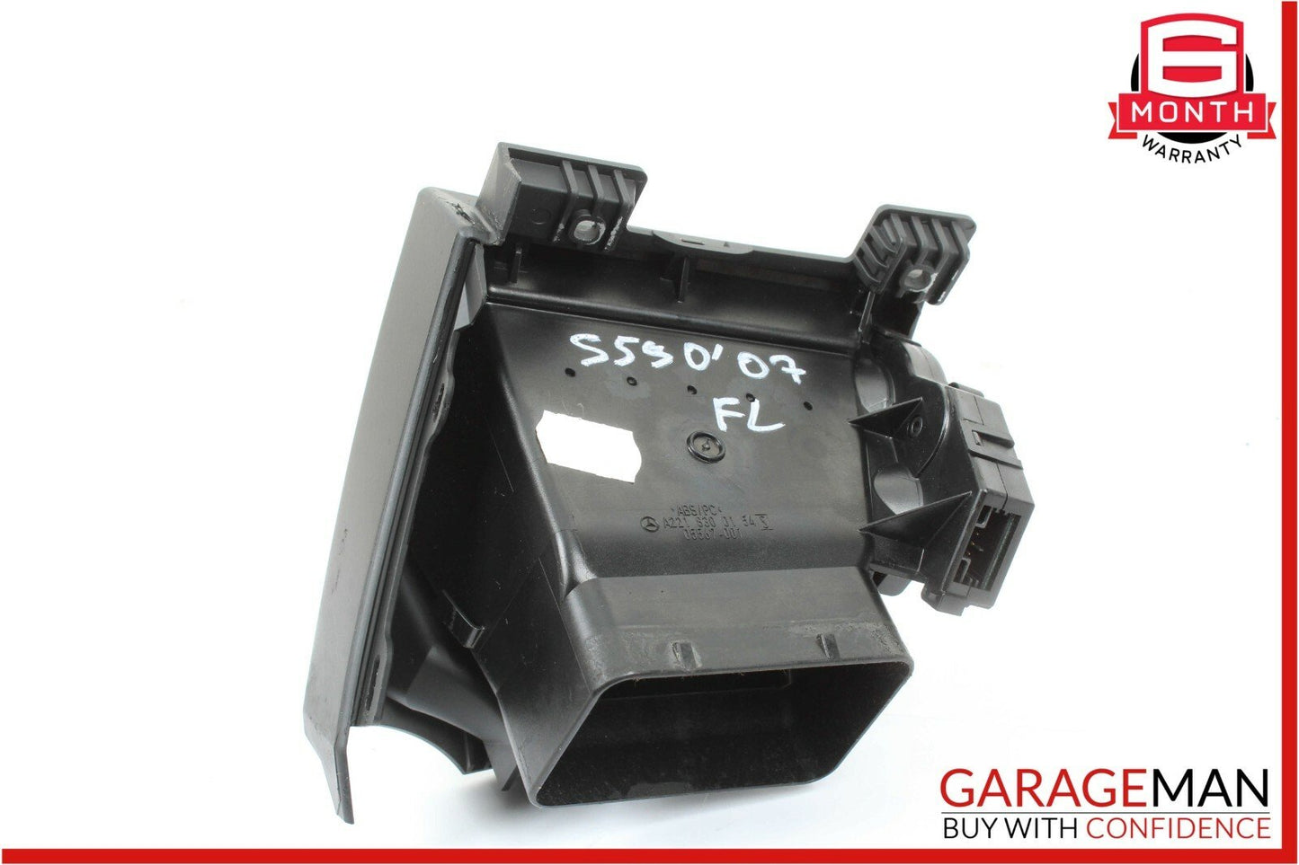 07-14 Mercedes W221 S550 CL550 Front Left Dash A/C Heater Air Vent Trim Black