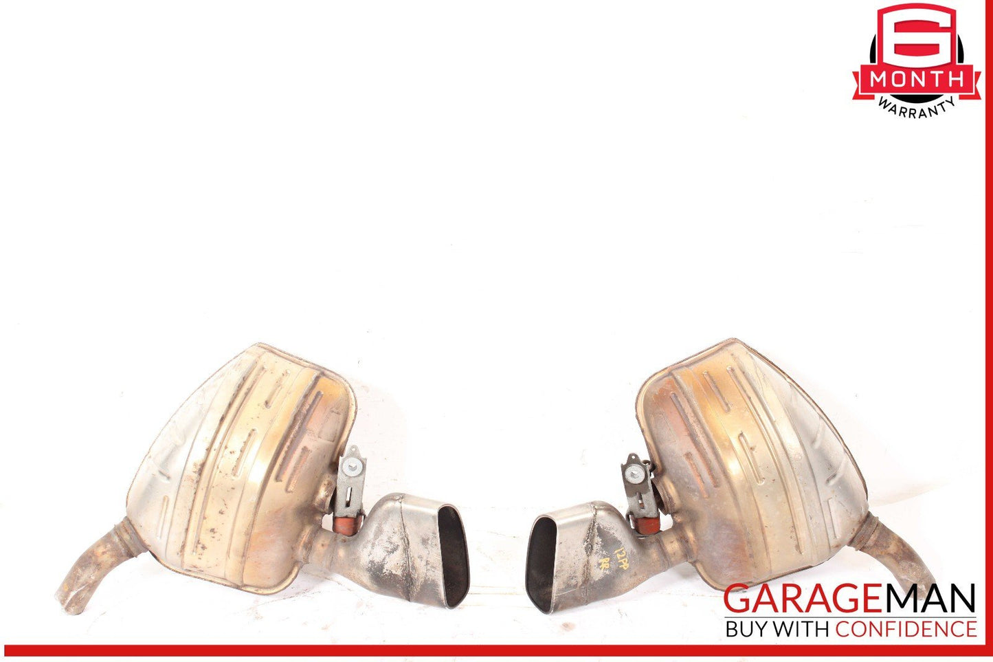 11-13 Porsche Panamera 970 3.6L Rear Right & Left Side Exhaust Muffler Tips Set