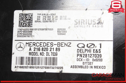 07-14 Mercedes W204 C350 SLK350 Sirius Satellite Radio Module Receiver OEM