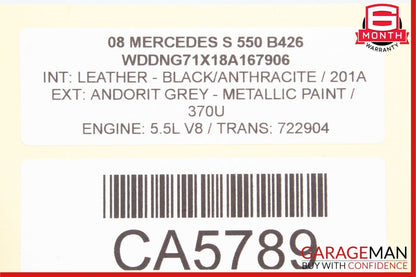 07-13 Mercedes W221 S350 S550 S63 Front Left Door Tweeter Speaker Cover Black