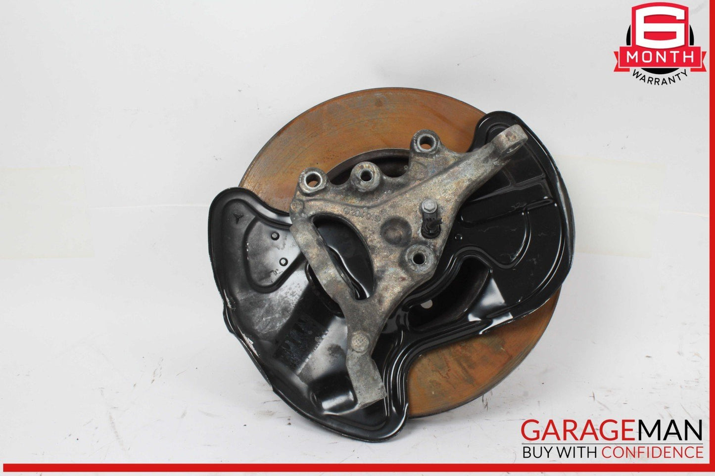 10-16 Mercedes W212 E350 Front Left Side Spindle Knuckle Hub w/ Rotor Disc OEM