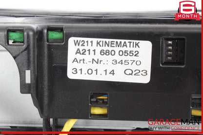 03-09 Mercedes W211 E350 E500 Hazard Switch Control Panel 2116800552 OEM