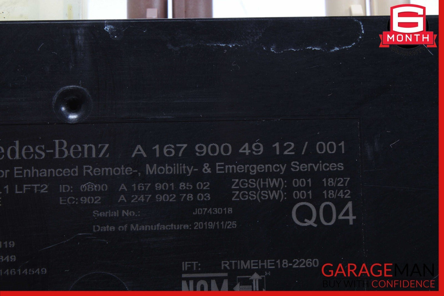 19-21 Mercedes W205 C300 Emergency Call Communication Control Module Unit