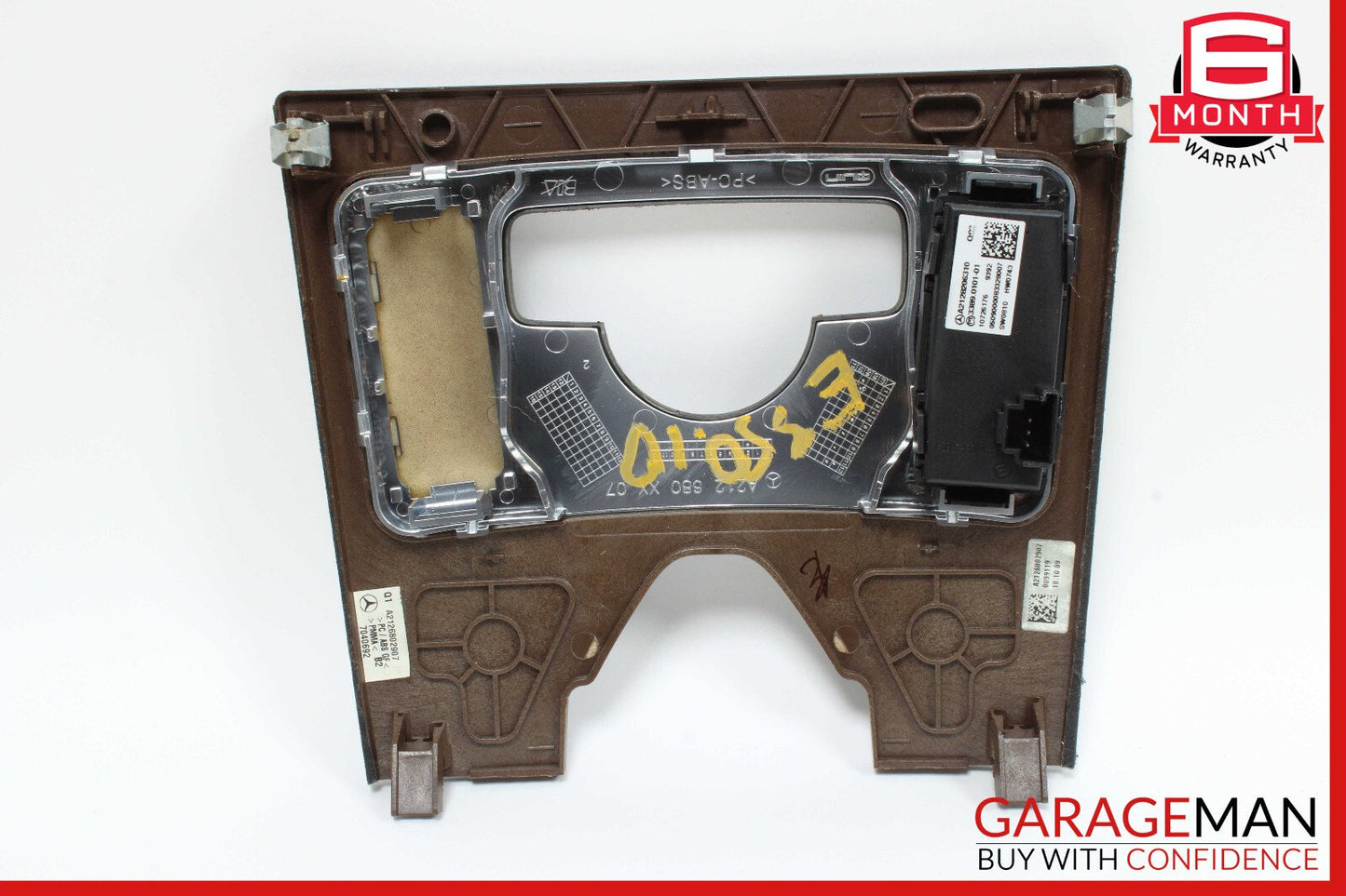 10-13 Mercedes W212 E350 E550 Center Console Switch Trim Bezel Wood OEM