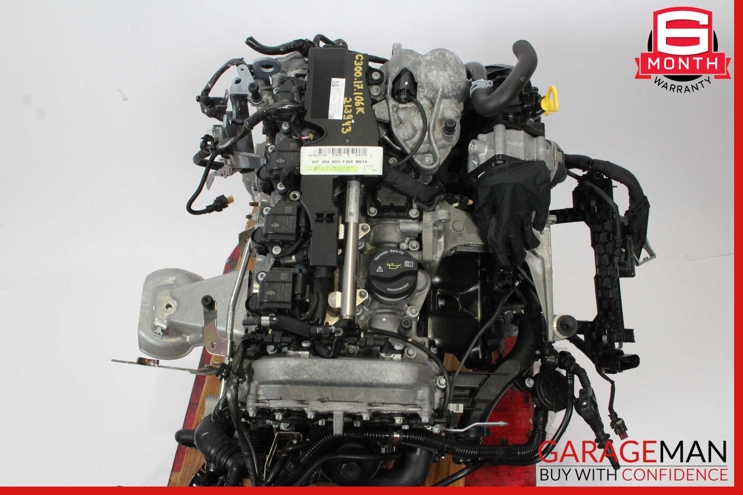 15-20 Mercedes W205 C300 E300 M274 Engine Motor Block Assembly 2.0 L4 106k