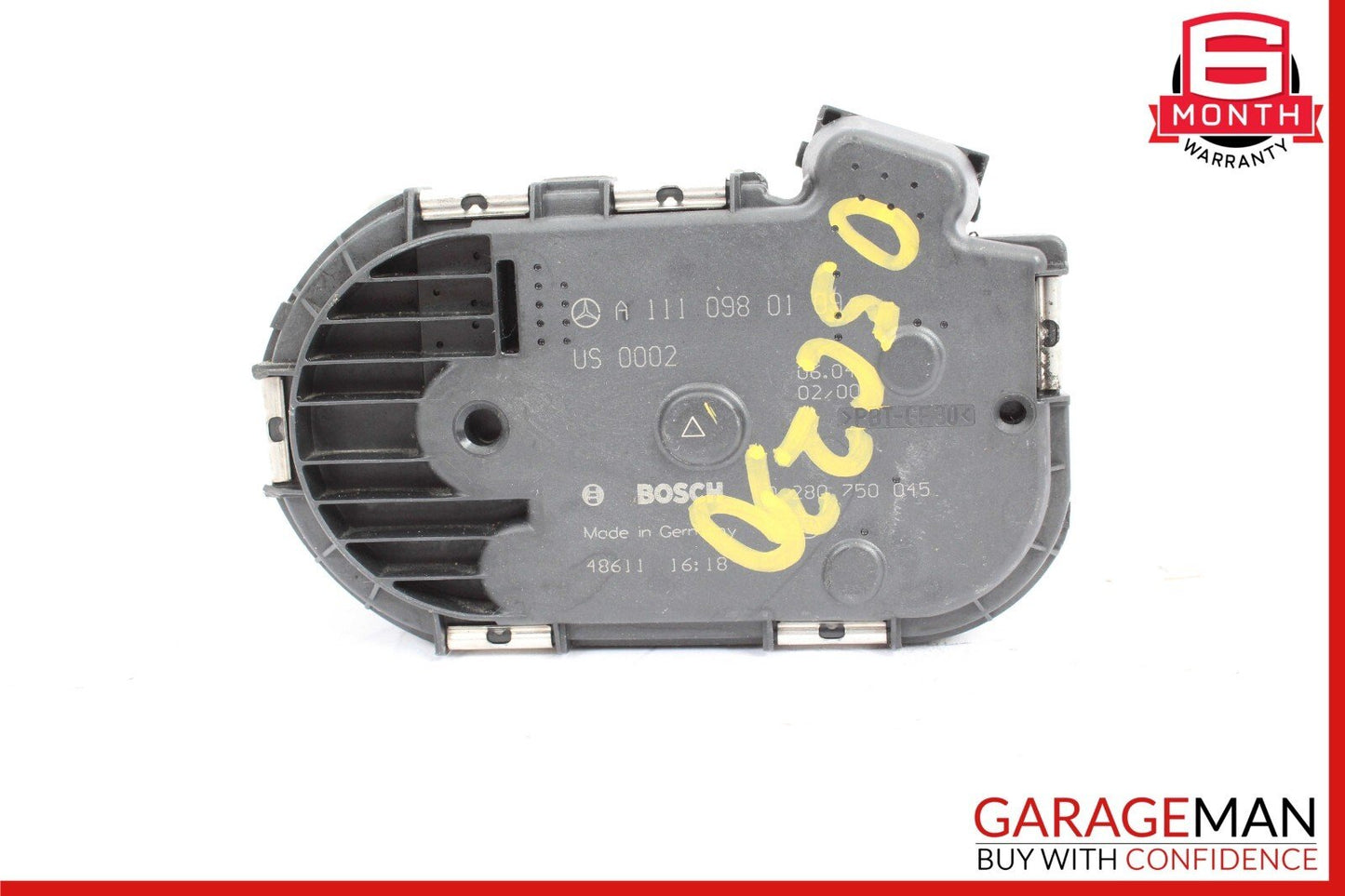 03-05 Mercedes W203 C230 SLK230 Supercharger Throttle Body Valve 1110980109 OEM