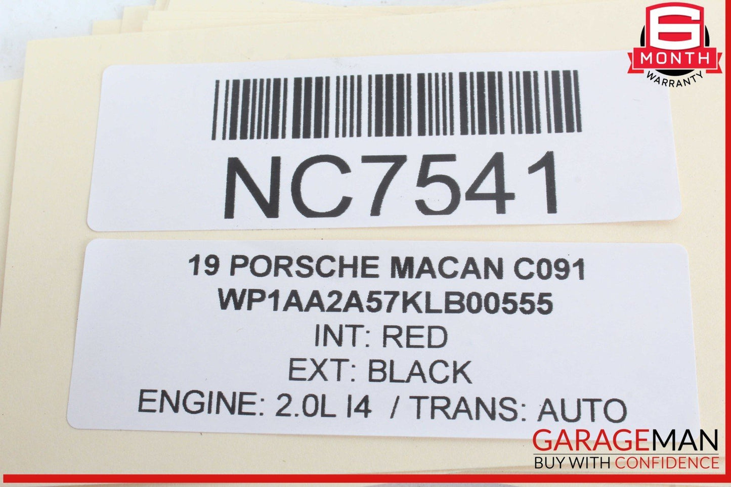 15-24 Porsche Macan 95B Rear Right Passenger Side Seat Airbag Air Bag 95B880442A