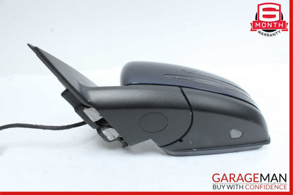 12-14 Mercedes W204 C250 C300 Front Left Side Mirror Door Rear View Blue OEM