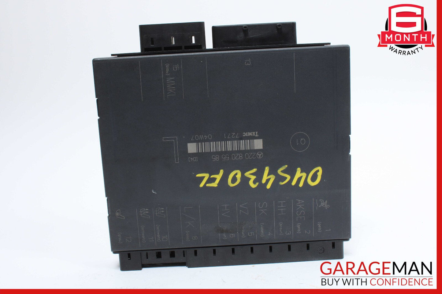 00-06 Mercedes W220 S430 Front Left Driver Side Seat Computer Control Module