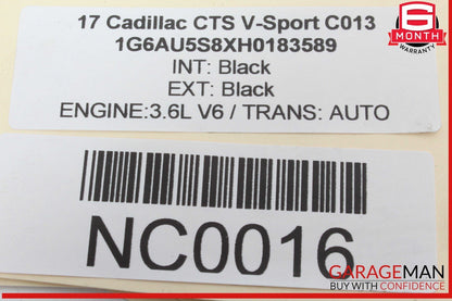 14-19 Cadillac CTS V-Sport Rear Left Driver Side Exterior Door Handle OEM