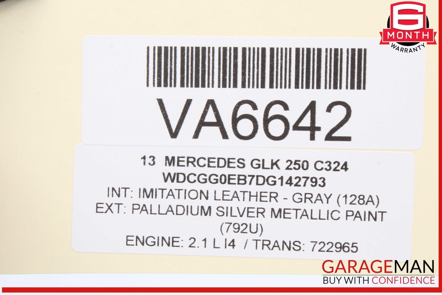 13-15 Mercedes X204 GLK250 Diesel Exhaust Gas Control Module Unit 6429006301 OEM