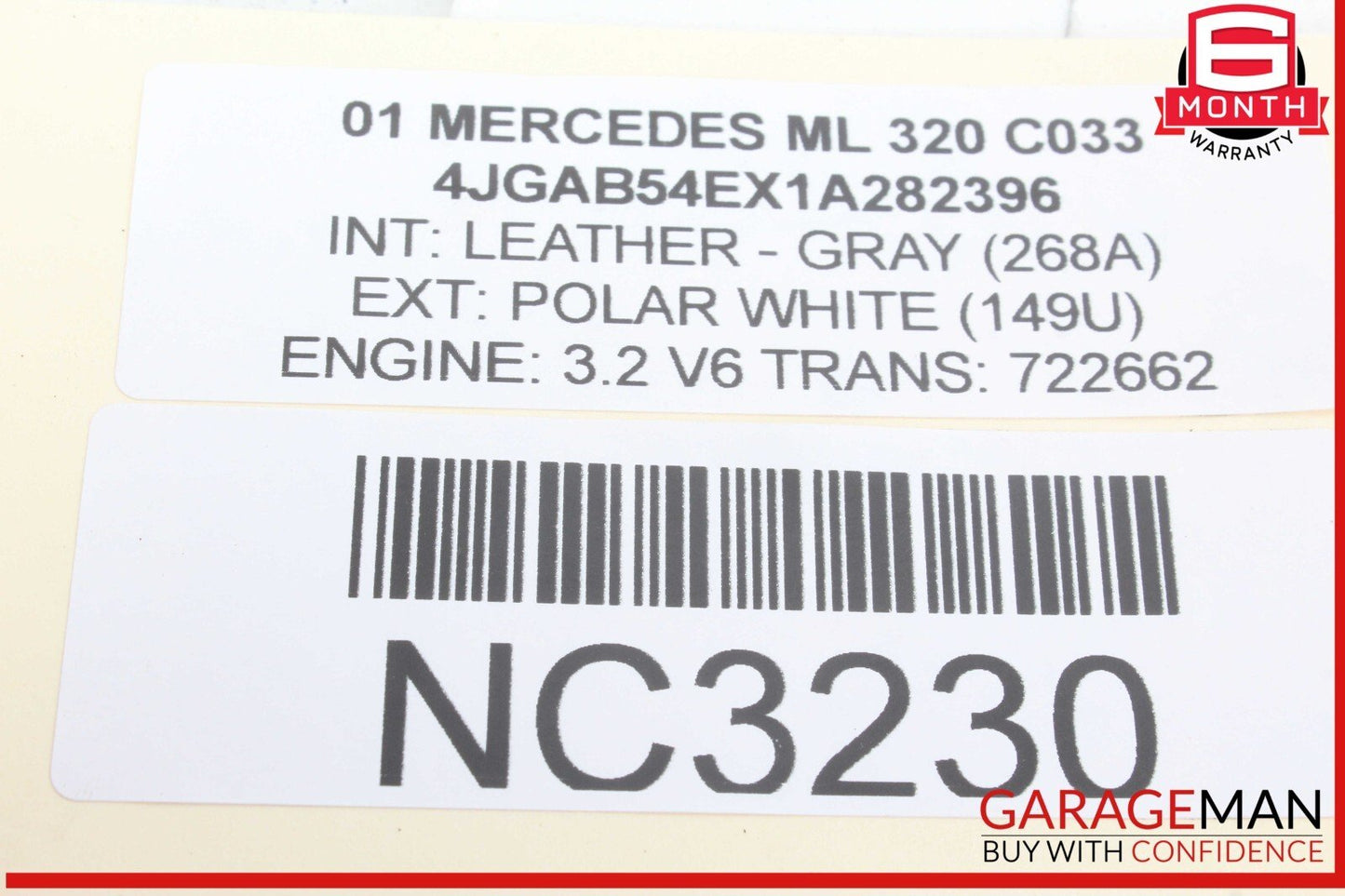 98-05 Mercedes W163 ML320 ML350 Front Drive Shaft Driveshaft Axle 1634100201 OEM