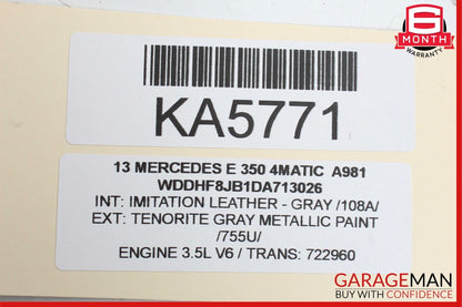 08-17 Mercedes W212 E350 4Matic Trunk Lid Latch Lock Actuator 2047500185 OEM