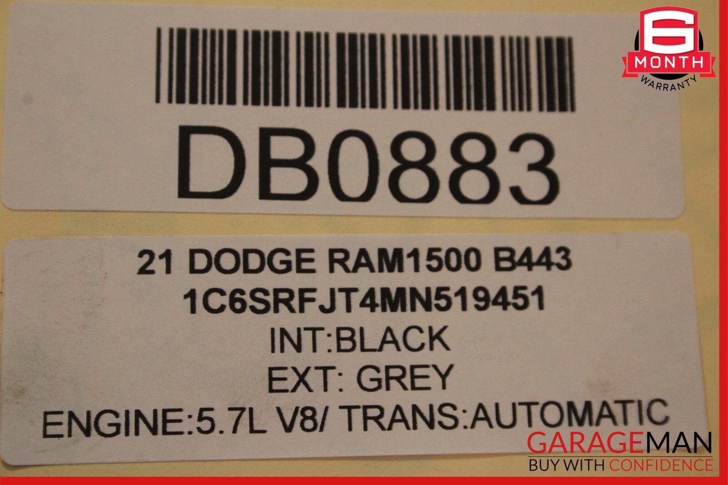 19-21 Dodge RAM 1500 5.7L Auto Tranny Transmission Transfer Case P68250775AF 30k