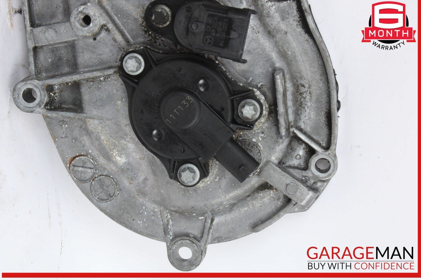 05-13 Mercedes W221 S400 Hybrid Front Right Engine Timing Chain Cover Plate OEM