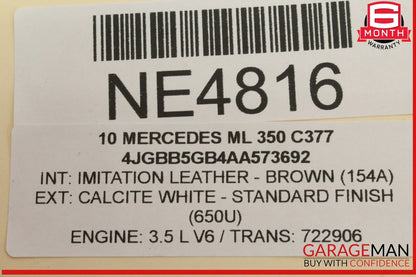 09-13 Mercedes W164 ML350 GL450 Trunk Lid Liftgate Tail Gate Control Module OEM