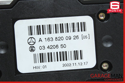 02-05 Mercedes W163 ML350 ML500 Rear AC Heater Climate Control 1638200926 OEM