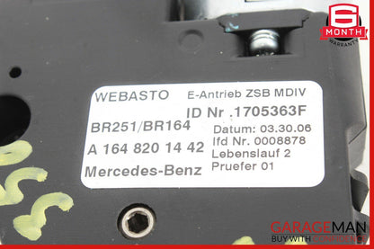 06-12 Mercedes W164 ML350 R350 GL550 Panoramic Sunroof Sun Roof Motor OEM
